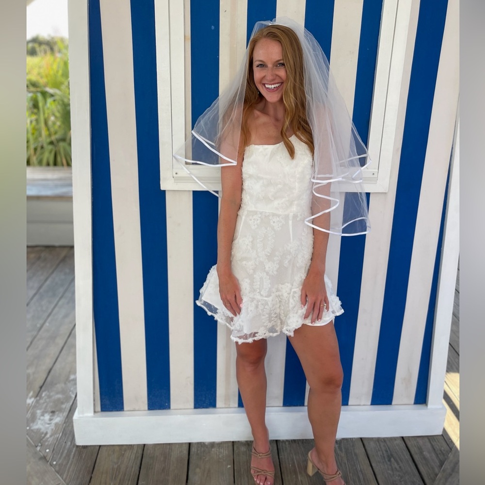 Selfie Leslie: LILAH ONE SHOULDER EMBELLISHED DRESS WHITE